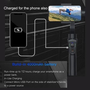 2022 नवीनतम <span class=keywords><strong>3</strong></span> अक्ष हाथ में जिम्बल S5B कैमरा स्टेबलाइजर तिपाई ट्रे के साथ स्मार्टफोन के लिए स्वफ़ोटो छड़ी - Product Image 5