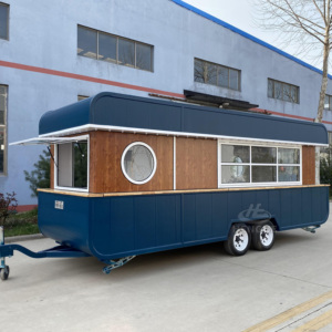 Nuevo Diseño de Carrito de Comida para Hot Dogs, Camión de Comida, Contenedor Estándar Americano, Remolque de Comida con Mesa, Remolque de Comida Móvil Clásico - Product Image 3