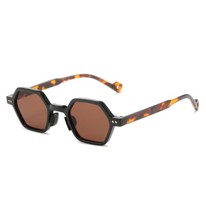 Gafas de sol personalizadas unisex, gafas de sol poligonales de montura pequeña con parasol octogonal multicolor, <span class=keywords><strong>lentes</strong></span> UV400 - Product Image 3