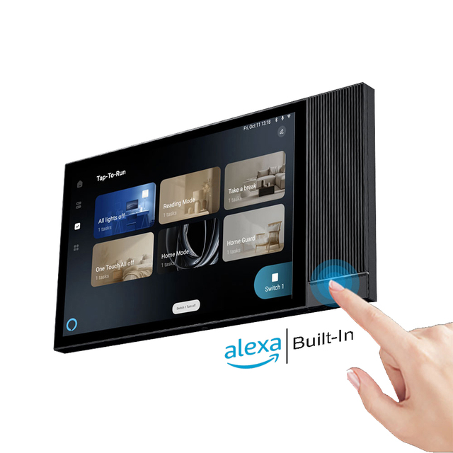 In-wall Zigbee and Matter Compatible with Alexa Voice Control and Google Home for Smart Home Automation Smart Touch Panel