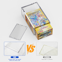 Boîte de protection en acrylique transparente pour cartes TCG VSTAR, 10 paquets, protection UV à 99 %, étanche, pour boosters japonais