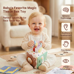 Nuovo Giocattolo Sensoriale Montessori per Neonati: Cubo Morbido con Carta Sfrigolante per l'Apprendimento e il Gioco dei Bambini - Product Image 4