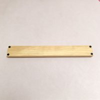 Support de rangement portable en bois de luxe moderne pour tuiles de mahjong à bords droits 50*6*2.5 cm, idéal pour les loisirs et le divertissement