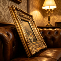 Cadre photo de luxe en bois massif doré antique, style baroque, sculpté, rococo, pour peinture à l'huile, galerie, décoration murale de la maison