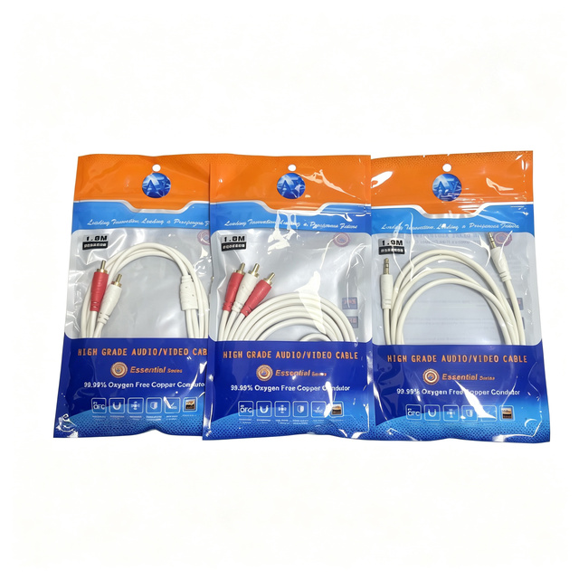 Car Audio RCA Lotus Cable with Braid and Foil Shielding PVC Material 1080p Resolution 1m-5m Length Options iPhone Charger