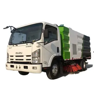 ISUZU KV600 8000 Liters Vacuum Road Sweeper Cleaning Truck with Water Tank for City Street and Airport Runway