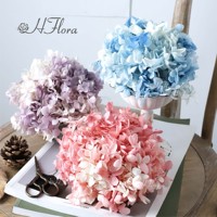 HFlora Décorations de mariage pour la maison, bouquet de fleurs séchées, fleurs naturelles, facilement conservées, hortensia