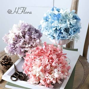 ดอกไม้ธรรมชาติที่เก็บรักษาไว้ได้ง่ายดอกไฮเดรนเยียของตกแต่งบ้านงานแต่งงานช่อดอกไม้แห้ง - Product Image 4
