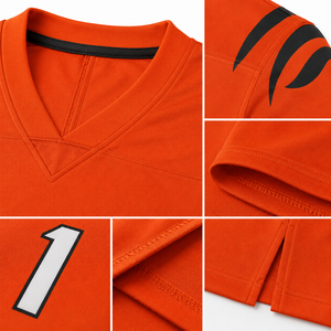 Maillot de football américain à prix abordable, imprimé, à manches courtes, col en V, personnalisé, respirant, séchage rapide, unisexe, été, grandes tailles, 100% coton - Product Image 6