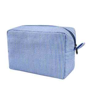 Custom Makeup Bag Cosmetic Bag for Women Travel Toiletry Stripe Cosmetic Bag - Product Image 2