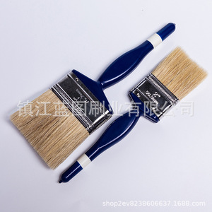 แปรงทาสี ขนหมูผสมใยเคมี ขนเรียว ด้ามพลาสติก สีน้ำเงินเข้ม ขนาด 12-20 มม. ผลิตที่เจิ้นเจียง แปรงสำหรับงานช่าง - Product Image 3