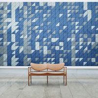 Panneau acoustique mural triangulaire décoratif Leeyin pour animaux de compagnie, panneau acoustique 100% polyester