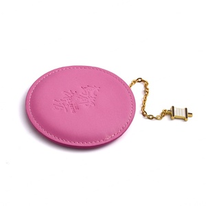 Fashion New Style Vintage Design Luxury Round Shape Popular Beauty Portable PU Leather <b>Mirror</b> - Product Image 2