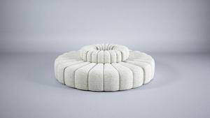 Sofá Modular Moderno de Tela, Forma Irregular de Guijarro, Otomana para Sala de Estar, Muebles Tapizados para Proyectos Hoteleros - Product Image 3