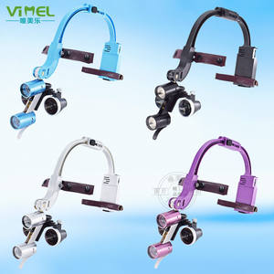 Lampe frontale dentaire binoculaire avec grossissement 2,5X/3,5X, lumière d'examen buccal à fixation sur bandeau pour chirurgie esthétique - Product Image 1