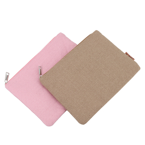 Tùy Chỉnh Tự Nhiên Phong Cách <span class=keywords><strong>Linen</strong></span> Phẳng Dây Kéo Quà Tặng Pouch Trang Điểm Mỹ Phẩm Bao Bì Túi Quà Tặng Khuyến Mãi Với Logo - Product Image 2