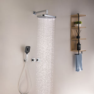 Montado en la pared 300*200 <span class=keywords><strong>ducha</strong></span> superior Cromo latón macizo Cuerpo principal oculto Grifo de <span class=keywords><strong>ducha</strong></span> de doble manija - Product Image 5