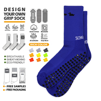 Chaussettes de football antidérapantes personnalisées, en tricot jacquard, avec logo, respirantes, pour le sport et l'entraînement