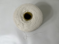 Fil à tricoter Bojay Nm12/2 55% chanvre 45% coton, mélange semi-blanchi blanc pour tricotage à la machine