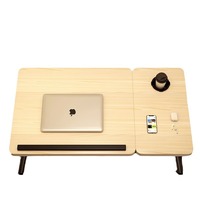 Lit en bois pliable multifonctionnel pour étudiant, petit bureau d'étude pour ordinateur portable avec table de fenêtre en baie, modèle SJZ-23103