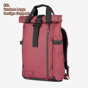 Sac à dos pour appareil photo 33L à enroulement, en nylon balistique résistant aux intempéries, avec accès latéral pour la photographie, les voyages et le transport quotidien - Product Image 1