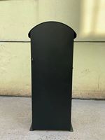 Boîte aux lettres murale résidentielle extérieure en acier inoxydable au design moderne personnalisé avec clé, en métal