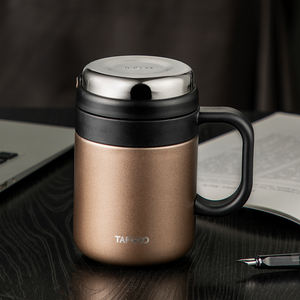 <span class=keywords><strong>Thermos</strong></span> en acier inoxydable, tasse à café isolée sous vide avec poignée et couvercle, <span class=keywords><strong>thermos</strong></span> à café thermique - Product Image 4