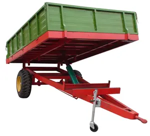 Best-selling agricultural tractor tilted two-wheel trailer