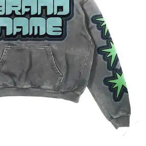 2025 Nuevo diseño sudaderas con capucha personalizadas al por mayor sudaderas con capucha desgastadas Sudadera con capucha de moda de gran tamaño para hombres - Product Image 3