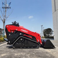 NIMBUS ISO 9001 Bersertifikat Pilot Operation Skid Steer Loader Garansi Tiga Tahun Perekrutan Agen Global Skid Steer Loader