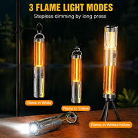 Lampe de camping LED 6000K lumière du jour, indice IP44, batterie rechargeable 18650, 500LM, alliage d'aluminium, CRI élevé 80, dimmable, 50000 heures