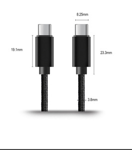 Hyto สายชาร์จไนลอนชนิด C 60W ชนิด C สายชาร์จเร็วแบบถักเปีย USB C TO C สายชาร์จข้อมูลสำหรับ iPhone 16 <span class=keywords><strong>Samsung</strong></span> <span class=keywords><strong>iPad</strong></span> - Product Image 2