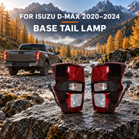 Feu arrière halogène à lentille rouge pour ISUZU DMAX 2020-2023, base de feu arrière, vente en gros d'usine NAFU, pièces d'assemblage de feux arrière automobiles
