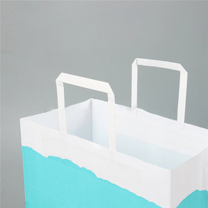 Colorful <b>Biodegradable</b> Eco-Friendly Kraft <b>Paper</b> Bag Embossing/Debossing Silk Screen Printing Custom Logo for Gift Packaging - Product Image 5