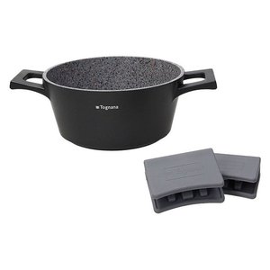 Casseruola Alluminio antiaderente (20cm) AMBIZIOSA Nero e Grigio pietra WL7915BGRTG - Product Image 1