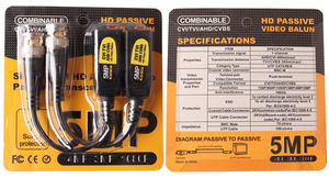 Venta caliente <span class=keywords><strong>Video</strong></span> <span class=keywords><strong>Balun</strong></span> pasivo con conector de alimentación CCTV UTP BNC <span class=keywords><strong>Video</strong></span> <span class=keywords><strong>Balun</strong></span> <span class=keywords><strong>RJ45</strong></span> <span class=keywords><strong>Video</strong></span> <span class=keywords><strong>Balun</strong></span> 8mp con paquete - Product Image 3