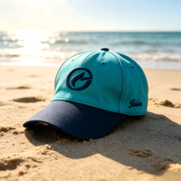 Hoge kwaliteit op maat gemaakte geborduurde print 5-delige kleurenblok katoenen snapback petten tweekleurige baseball petten trucker petten