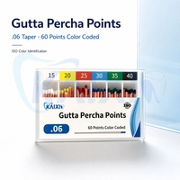 Muestra Gratuita de Puntas de Gutapercha Codificadas por Color, Tamaños 15-40, para Obturación de Conductos Radiculares, Tratamiento de Conductos Radiculares para Clínica Dental