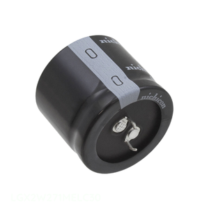 Distribuidor Autorizado: Condensador de Aluminio CAP ALUM 270UF 20% 450V SNAP TH LGX2W271MELC30 de Montaje a Través de Orificio (TH) 270 uF - Product Image 1