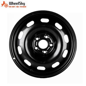 Jantes de voiture en acier noir Wheelsky 15 pouces 15x6.0 5x100, nouveau design à 5 branches avec PCD de 100 mm, revêtement E-Coating, fabricant de jantes pour voitures particulières - Product Image 2