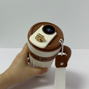 22oz 650ml <b>Smart</b> Temperature Display 316 Stainless Steel Office Coffee Cup <b>Mug</b> with Handle - Product Image 5