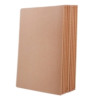 Fabrikpreis A5 Notizbuch 36 Blatt 72 Seiten Kraftpapier-Umschlag Vintage Tagebuch Blanko Kariert Liniert Notizblock Schreibbuch Skizzenbuch