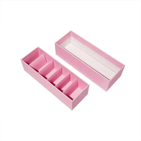 Carton en papier fait main vide estampage personnalisé boîte de chocolat emballage cadeau pour bonbons avec intercalaires