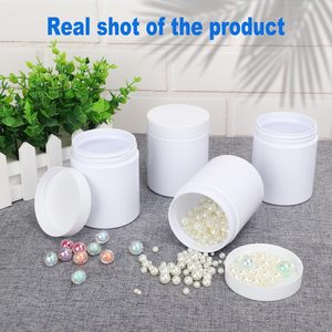 Wholesale 27oz 40oz 60oz Empty Food Storage Containers White HDPE Plastic Plain Bottle <b>Screw</b> <b>Top</b> <b>Jars</b> Lids for Spice Powder - Product Image 4