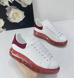 Korean-style trendy casual shoes made of genuine leather, with breathable and transparent air cushioning, suitable for walking. - Product Image 2