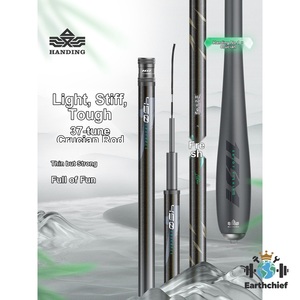 Caña de Pescar Genuina Handing No 1 para Carpa Crucian, Ultraligera, Ultra Resistente, de Carbono, Acción 37, Oficial - Product Image 1