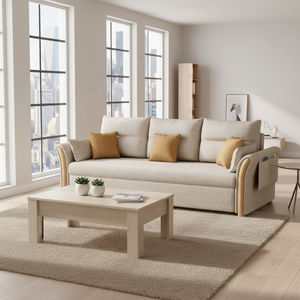 Sofá Cama Reclinable <span class=keywords><strong>de</strong></span> Lujo con Espacio <span class=keywords><strong>de</strong></span> Almacenamiento, Tela Elástica <span class=keywords><strong>de</strong></span> Alta Calidad, Ideal para Apartamentos Pequeños, Mueble para el Hogar - Product Image 2