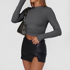 Camiseta Deportiva de <span class=keywords><strong>Manga</strong></span> <span class=keywords><strong>Larga</strong></span> para Mujer, Ropa Deportiva, Yoga, Camisa de <span class=keywords><strong>Manga</strong></span> <span class=keywords><strong>Larga</strong></span>, Talla Grande, Compresión - Product Image 2