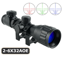 Lunette de visée tactique longue portée 2-6x32AOEG pour la chasse en extérieur
