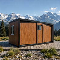 Maison conteneur portable extensible de 10 pieds, cabine modulaire préfabriquée, maison mobile, installation rapide